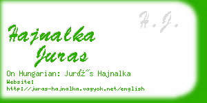 hajnalka juras business card